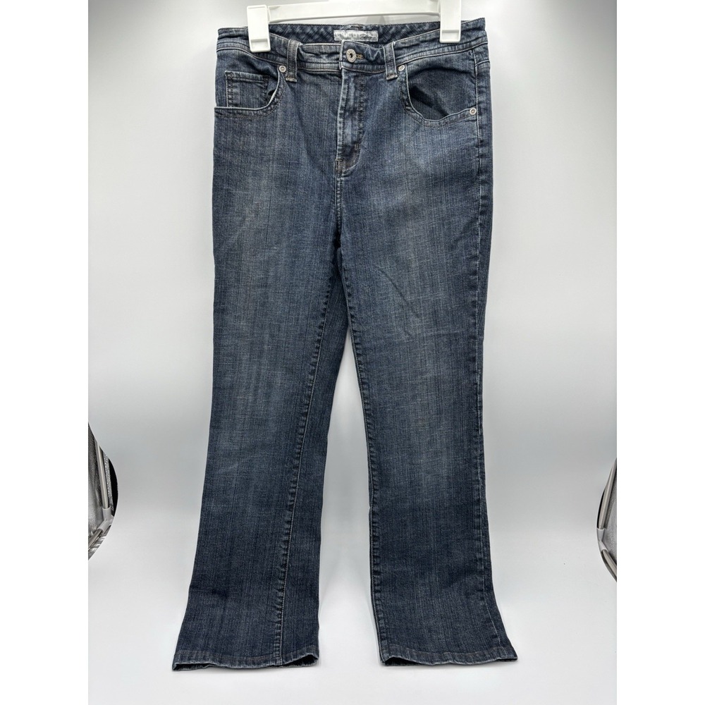 Chico's Platinum Bootcut Jeans Womens 0.5 Reg Medium Wash Stretch Denim 32x28 - Picture 3 of 7